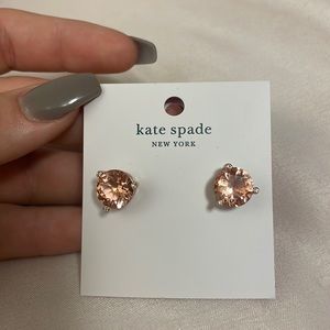 Rose Gold Kate spade stud earrings